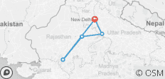 Goldenes Dreieck Rundreise (inkl. Udaipur) - 5 Destinationen 