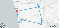  Circuit de 7 jours au Kerala - 8 destinations 
