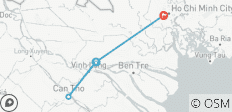  Mekong-Delta-Radtour 4 Tage - 4 Destinationen 