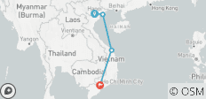  8 dagen van noord naar zuid van Vietnam - 5 bestemmingen 