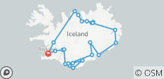  8 días - Recorrido por la carretera de circunvalación de Islandia - Paquete estándar - 24 destinos 
