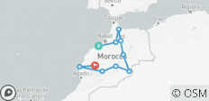  Marokko Rundreise ab/bis Casablanca - 14 Tage - 10 Destinationen 