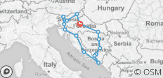  Kroatien, Bosnien und Slowenien ( 8 Tage ) - 15 Destinationen 