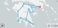  Paradisiaque Péloponnèse | Circuit guidé semi-privé de 8 jours - 14 destinations 