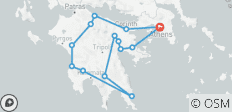 Paradisial Peloponnese (All-Inclusive Guided Semi-Private Tour) - 14 destinations 