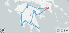  Paradisiaque Péloponnèse | Circuit guidé semi-privé de 8 jours - 14 destinations 