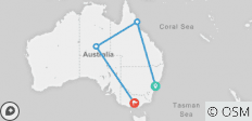  Höhepunkte Australiens - 4 Destinationen 