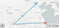  11-daagse China Groepsreis naar Beijing, Xi\'an, Chengdu en Shanghai - 4 bestemmingen 