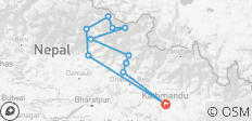  Manaslu Circuit Larke Pass Trek 14 Days - 11 destinations 