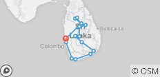  Klassieke rondreis Sri Lanka (8 dagen) - 16 bestemmingen 