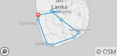  Klassieke rondreis Sri Lanka (5 dagen) - 10 bestemmingen 