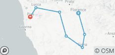  Toscana clásica - ciclismo de Florencia a Pisa - autoguiado clásico - 7 destinos 