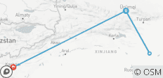  Maßgeschneiderte 7 Tage China Wüste Gobi Tour in Xinjiang, täglicher Start &amp; keine lokalen Zahlungen - 4 Destinationen 
