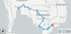  Cycle Bangkok to Ho Chi Minh - 21 destinations 