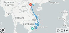 Circuit à vélo de 17 jours au Vietnam - 16 destinations 
