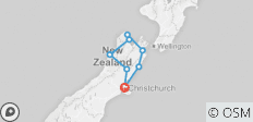  Rundreise auf Neuseelands Südinsel - 7 Destinationen 