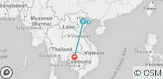  Highlights von Vietnam &amp; Kambodscha 7 Tage 6 Nächte - 4 Destinationen 