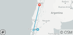  Traversée du lac de Bariloche à Santiago ou vice versa - 10 jours - 3 destinations 
