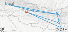  Kanchenjunga South Base Camp Trek - 14 destinations 
