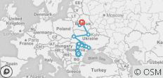  Osteuropa Erlebnisreise (nordwärts): Rumänien, Moldawien, Ukraine und Weißrussland - 17 Destinationen 