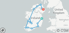  Kostprobe Irland mit Nordirland (von Dublin bis Belfast, Alternative) (including Limerick) - 15 Destinationen 