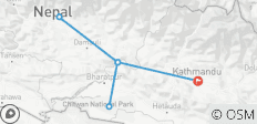  Nepal Höhepunkte (Kathmandu, Pokhara und Chitwan) - 8 Tage - 7 Destinationen 