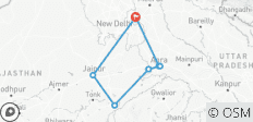  India\'s Golden Triangle: A 7-Day Adventure from Delhi Airport to Agra, Ranthambore, and Jaipur - 7 destinations 