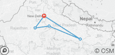  Gouden Driehoek Tour met Varanasi - 5 bestemmingen 