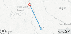  Visite privée de luxe avec nuitée du Taj Mahal et d\'Agra au départ de Delhi - 3 destinations 