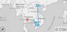 Faszinierendes Vietnam, Kambodscha und der Mekong mit Hanoi, Ha Long Bay &amp; Bangkok (Nordkurs) 2022 - 14 Destinationen 