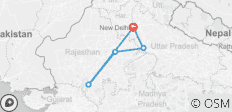  Goldenes Dreieck Rundreise (inkl. Udaipur) - 5 Destinationen 