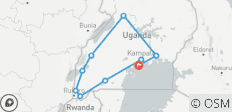  15 days Uganda Wildlife and Activity Holiday - 10 destinations 