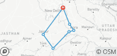  For The Love of Taj &amp; Tiger - Golden Triangle of India &amp; Ranthambore with 2 Tiger Safaris - 7 destinations 
