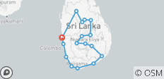  Große Rundreise durch Sri Lanka - 17 Destinationen 