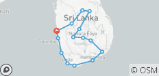  Grand tour exclusif du Sri Lanka - 15 destinations 