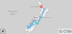  Kiwiana Panorama Rückfahrt (bis September 2022) (von Christchurch nach Auckland, 21-22, Start Christchurch, Ende Auckland, 16 Tage) - 19 Destinationen 