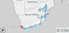  Südafrika hautnah (18 Tage) - 21 Destinationen 