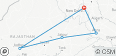 Circuit privé du Triangle d\'Or avec Jodhpur au départ de Delhi - 5 destinations 