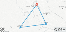  3-Day Private Golden Triangle Tour: Delhi, Agra &amp; Jaipur – Taj Mahal Sunrise &amp; Royal Palaces - 5 destinations 