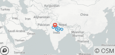  Must-See Destinationen Indien mit Varanasi (inkl. Privatauto &amp; Flug) - 7 Destinationen 