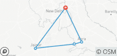  Goldenes Dreieck mit Delhi, Agra, Jaipur &amp; Taj Mahal 5 Tage - 5 Destinationen 