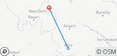  2 Tage Delhi Agra Rundreise mit Taj Mahal Sonnenaufgang/Sonnenuntergang - 3 Destinationen 