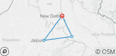  3 Tage Goldenes Dreieck Rundreise mit Taj Mahal Sonnenaufgang - 4 Destinationen 