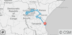  East Africa Overland: Serengeti &amp; Safari Drives - 16 destinations 