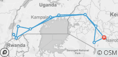  Kenya &amp; Uganda Gorilla Overland: Forests &amp; Wildlife Spotting - 13 destinations 