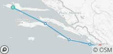  Avontuurlijk zeilen Hvar - Dubrovnik met Huck Finn Catamaran - 5 bestemmingen 