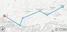  Circuit de 7 jours en groupe à Lhassa, au Mont Everest et à Katmandou par voie terrestre - 6 destinations 