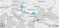  Entdeckungsreise Schwarzes Meer &amp; Türkei (Start Budapest, Ende Istanbul) - 12 Destinationen 