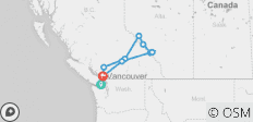  Magnificent Canadian Rockies &amp; Rail 2022 (Start Victoria, End Vancouver, 15 Days) (18 destinations) - 9 destinations 