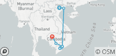  Vietnam &amp; Cambodja - 11 dagen - 11 bestemmingen 